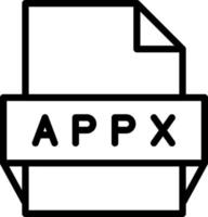 appx-Dateiformat-Symbol vektor