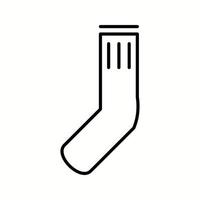 einzigartige Socken Vektorlinie Symbol vektor