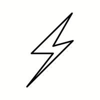 Einzigartiges Lightning II-Vektorliniensymbol vektor