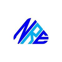 nre Brief Logo kreatives Design mit Vektorgrafik, nre einfaches und modernes Logo. vektor