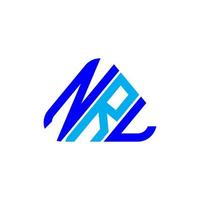kreatives Design des nrl-Buchstabenlogos mit Vektorgrafik, nrl-einfaches und modernes Logo. vektor