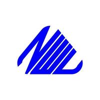nwu brev logotyp kreativ design med vektor grafisk, nwu enkel och modern logotyp.