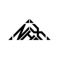 nhx-Buchstaben-Logo kreatives Design mit Vektorgrafik, nhx-Logo, einfach und modern. vektor
