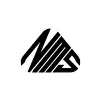 nms letter logo kreatives design mit vektorgrafik, nms einfaches und modernes logo. vektor
