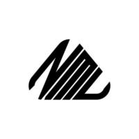 nmu Brief Logo kreatives Design mit Vektorgrafik, nmu einfaches und modernes Logo. vektor