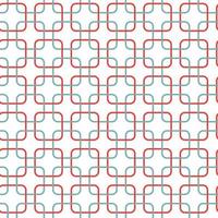 Nahtloses geometrisches Muster mit runden Eckquadraten. Retro-Formen und -Farben, Design für Geschenkpapier, Urlaubsgrüße, Scrapbooking, Winter-, Weihnachts- und Neujahrsfeier. vektor