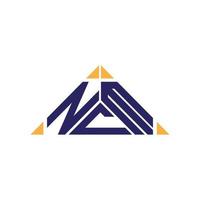 ncm brev logotyp kreativ design med vektor grafisk, ncm enkel och modern logotyp.