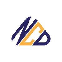 ncd Letter Logo kreatives Design mit Vektorgrafik, ncd einfaches und modernes Logo. vektor