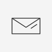 Mail, Umschlag, Brief, SMS, Nachricht, E-Mail-Symbol Vektor Symbol Zeichen
