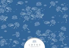 Översikt Lotus Disty Pattern Free Vector