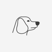 Hund-Icon-Vektor. Welpe, Haustier, Tiersymbolzeichen vektor