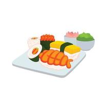 japanisches essen sushi illustration vektor clipart