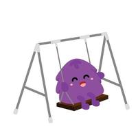 söt färgrik monster skola illustration vektor ClipArt