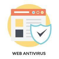 Trendiger Web-Antivirus vektor