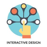trendiges interaktives Design vektor