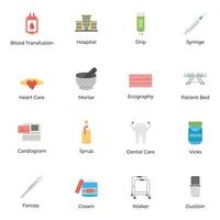 bebis hygien och sjukvård ikoner vektor