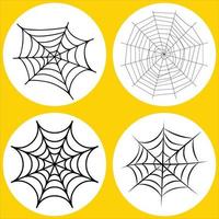 Sammlung von Spinnennetzen vektor