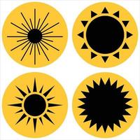 samling av Sol vektor