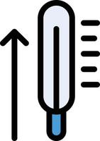 temperatur vektorillustration på en background.premium kvalitet symbols.vector ikoner för koncept och grafisk design. vektor