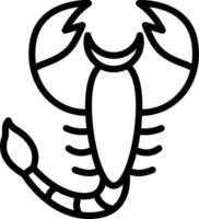 scorpion vektor illustration på en bakgrund.premium kvalitet symbols.vector ikoner för begrepp och grafisk design.