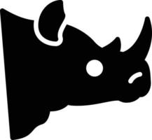 Nashorn-Vektorillustration auf einem Hintergrund. Premium-Qualitätssymbole. Vektorsymbole für Konzept und Grafikdesign. vektor