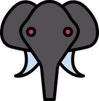 Elefantenvektorillustration auf einem Hintergrund. Premium-Qualitätssymbole. Vektorsymbole für Konzept und Grafikdesign. vektor
