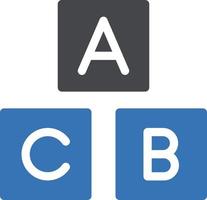 ABC block vektor illustration på en bakgrund.premium kvalitet symbols.vector ikoner för begrepp och grafisk design.