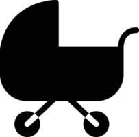 Baby-Kinderwagen-Vektorillustration auf einem Hintergrund. Premium-Qualitätssymbole. Vektorsymbole für Konzept und Grafikdesign. vektor