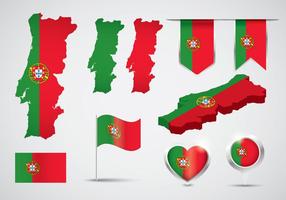 Portugal Karte Vektor