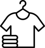 Kleiderbügel-Shirt-Vektorillustration auf einem Hintergrund. Premium-Qualitätssymbole. Vektorsymbole für Konzept und Grafikdesign. vektor