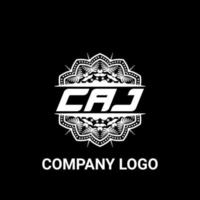 caj brev royalty mandala form logotyp. caj borsta konst logotyp. caj logotyp för en företag, företag, och kommersiell använda sig av. vektor