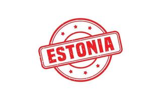 Estland Stempelgummi mit Grunge-Stil auf weißem Hintergrund vektor