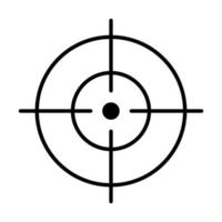Fadenkreuz-Symbol-Vektor-Design-Vorlagen vektor