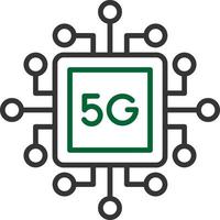 5g kreatives Icon-Design vektor