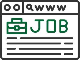 kreatives Icon-Design für die Jobsuche vektor