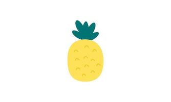 Ananas-Logo. Illustration von Ananasfrüchten, Sommerfrüchten, für ein gesundes und natürliches Leben. vektor