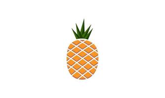 Ananas-Logo. Illustration von Ananasfrüchten, Sommerfrüchten, für ein gesundes und natürliches Leben. vektor