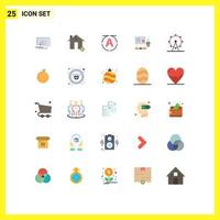 25 kreative Symbole, moderne Zeichen und Symbole von Menschen, Grafikhaus, Geschäftspräsentation, editierbare Vektordesign-Elemente vektor