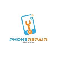 Telefon Reparatur Symbol Vektor Logo Vorlage Illustration Design