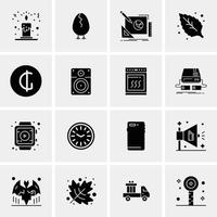 16 universelle Business-Icons Vektor kreative Icon-Illustration zur Verwendung in Web- und Mobilprojekten