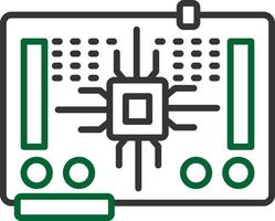 kreatives Icon-Design für Leiterplatten vektor