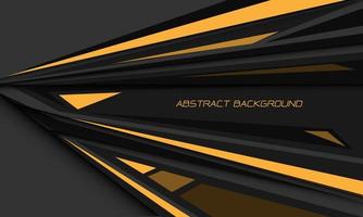 abstrakt gul hastighet svart skugga grå riktning geometrisk sexhörning maska på grå design modern lyx trogen bakgrund vektor