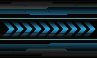 abstrakt blå pil riktning svart metallisk cyber geometrisk design modern trogen teknologi bakgrund vektor