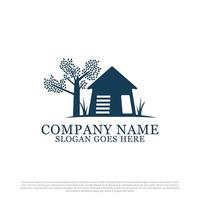 natur dröm hus logotyp design inspiration, bäst för företag och företag logotyp vektor