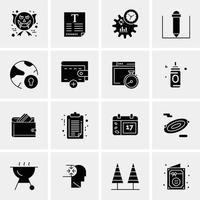 16 universelle Business-Icons Vektor kreative Icon-Illustration zur Verwendung in Web- und Mobilprojekten