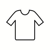 einzigartiges Symbol für die Vektorlinie des Hemdes vektor