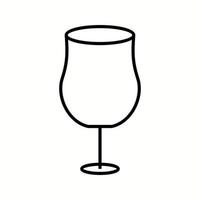 unik cocktail vektor linje ikon