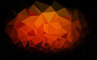 mörk orange vektor suddig triangelstruktur.