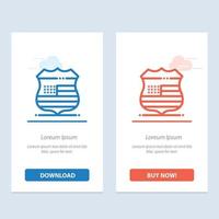 schild zeichen usa sicherheit blau und rot jetzt herunterladen und kaufen web-widget-kartenvorlage vektor
