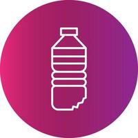 Wasserflasche kreatives Icon-Design vektor